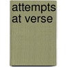 Attempts at Verse door Wordsworth Collection