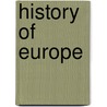 History of Europe door Fletcher Banister