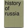 History of Russia by Tatyana Shvetsova