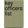 Key Officers List by United States Government