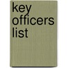 Key Officers List door United States Government