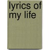 Lyrics of my life door Marlies Löw