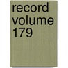 Record Volume 179 door University University of North Carolina