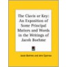 The Clavis Or Key door Jacob Bohme