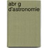 Abr G D'Astronomie
