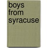 Boys from Syracuse by Rodgers Hart