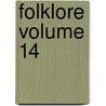 Folklore Volume 14 door Joseph Jacobs