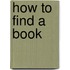 How to Find a Book