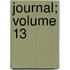 Journal; Volume 13