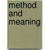 Method And Meaning by Andrew McGowan