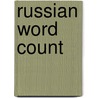 Russian Word Count by E. Steinfeldt