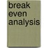 Break Even Analysis