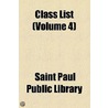Class List Volume 4 door Saint Paul Public Library