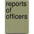 Reports Of Officers