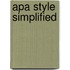 Apa Style Simplified