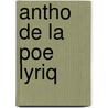 Antho de La Poe Lyriq by Gall Collectifs