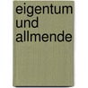 Eigentum Und Allmende door Gregor Kaiser