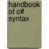 Handbook of C# Syntax