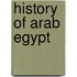 History Of Arab Egypt