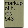 Markup of H. Res. 543 door United States Congressional House