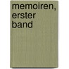 Memoiren, Erster Band by Adolf B�Uerle