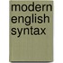 Modern English Syntax