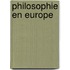 Philosophie En Europe