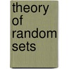 Theory of Random Sets door Ilya Molchanov