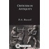Criticism In Antiquity
