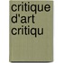 Critique D'Art Critiqu
