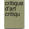Critique D'Art Critiqu door Char Baudelaire