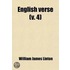English Verse Volume 4