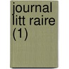 Journal Litt Raire (1) by Livres Groupe