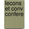 Lecons Et Conv Confere door L. Wittgenstein