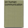 On Human Communication door Colin Cherry