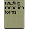 Reading Response Forms by Eleanor Summers