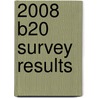 2008 B20 Survey Results door United States Government