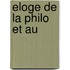 Eloge de La Philo Et Au