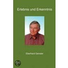 Erlebnis und Erkenntnis door Eberhard Gensler