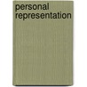 Personal Representation door Joseph M. Colomer