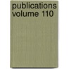 Publications Volume 110 by Presbyterian Church in Publication