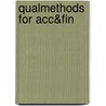 Qualmethods for Acc&Fin door R. Finn