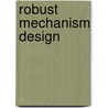 Robust Mechanism Design door Stephen Morris