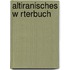 Altiranisches W Rterbuch