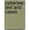 Cyberlaw: Text and Cases by Margo E.K. Reder