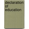 Declaration of Education door United States Congressional House