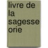 Livre de La Sagesse Orie