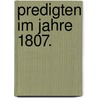 Predigten Im Jahre 1807. by Franz Volkmar Reinhard