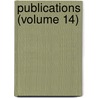 Publications (Volume 14) door Oriental Translation Fund