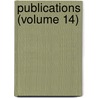 Publications (Volume 14) door Oriental Translation Fund